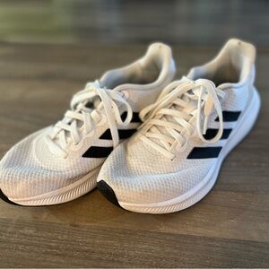 Adidas Classic White with Black Stripes Sneakers